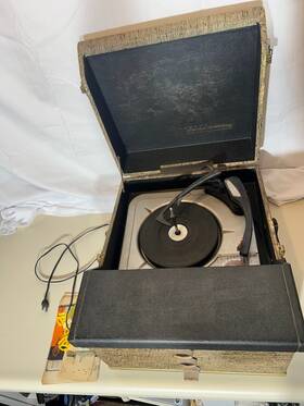 Ep1956-1 Webcor Vintage Holiday High Fidelity Fonograf Model 1960s Record Player