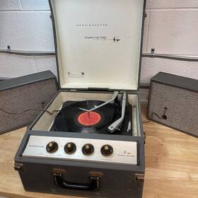Acs1 Westinghouse Record Player Model 56 Portable - Speakers Included Read