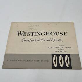 H-63ac Westinghouse 1950 S Owners Guide For Model Phonograph