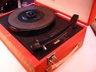 Mm-801 Works Model Good Tangerine Phonograph Capital Transistor 1960s Attractive