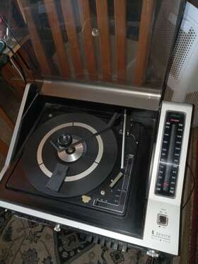 3wjr52 Zenith Jr588w Allegro Vintage Record Player 33 45 78 Rpm Cassette Am Fm