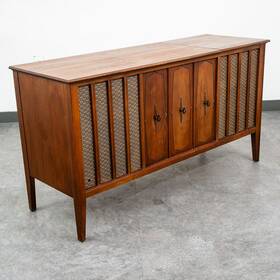Zenith Mn2606 Mid Century Modern Stereo Console Record Player Vintage Radio