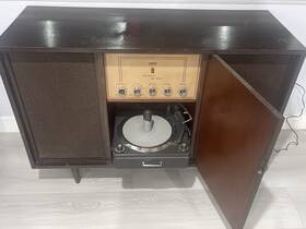 Sf2550r Zenith Console Stereo Tube Hi-fi Cobra-matic Turntable Working Mcm