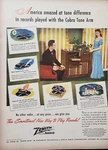 Zenith Phonograph 12H090 Print Ad 1947 Ephemera Wall Art Decor Cobra Tone Arm. Fixed Price $18.99.