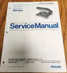 Philips GA222 Turntable Service Manual - Original. Fixed Price $11.50.