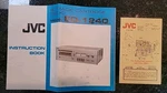 Jvc 8-TRACK Cartridge Deck, Model ED-1240, Instruction Book. Fixed Price $14.99.