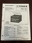Fisher TAD-101 Turntable Cd Cassette System Service Manual Vintage Oem Diagrams. Fixed Price $29.99.