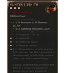Diablo 4 Eternal Hunter's Zenith 3GA 50% Unique Ring Druid Gear Equipment Item. Fixed Price $16.99.