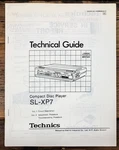 Technics SL-XP7 Cd Player Guide Service Manual *original*. Fixed Price $49.97.
