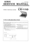 Aiwa LX-110 Turntable Service Manual In Color Version Repair. Fixed Price $13.99.