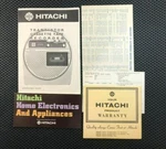 1970 Hitachi TRQ-225 Cassette Player / Recorder Space Age Operating Guide. Fixed Price $9.99.