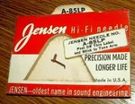 Turntable Needle A-85LP For Astatic N27-1M In Acd A-1M 40T 90TB, EV2100 150-M1. Fixed Price $5.84.