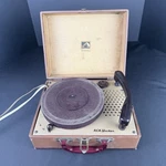 Rca Victor Portable Speed Record Player 33 45 78 Rpm With Speaker Works. Fixed Price $119.95.