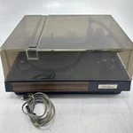 Vintage Montgomery Ward Airline GEN2922 Record Player Wooden Base. Fixed Price $125.00.