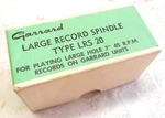 Garrard Large Record Spindle Type Lrs 20 - Made England. Fixed Price $37.95.