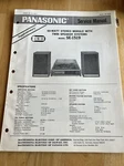 Panasonic Service Manual 60-WATT Stereo Module SE-1519 Supplemental. Fixed Price $7.00.