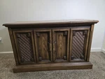 Vintage Magnavox Console Record Player Stereo Cabinet Mid Century Wood. Fixed Price $60.00.