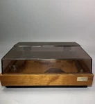 Sony PS-5520 Walnut Plinth, Dust Cover, Shock Absorbers, Vintage Turntable Parts. Fixed Price $149.25.