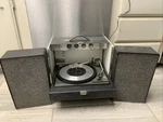 Vintage General Electric Trimline 500 Stereo Record Player Turns On. Fixed Price $95.45.