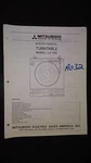Mitsubishi LT-155 Service Manual Original Book Stereo Record Player Turntable. Fixed Price $19.98.