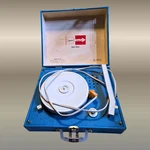 Vintage Sky Blue Imperial Party Time Solid State Small Record Player. Fixed Price $18.00.