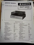 Sanyo Vintage Original Stereo Music System Dxt 5004 Service Manual. Fixed Price $23.45.