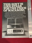 The Sony HP-161 Stereo Radio 1972 Print Great To Frame!. Fixed Price $6.95.
