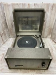 The Voice Of Music Phonograph Portable Briefcase Record Player 275/AV Tested. Fixed Price $195.00.