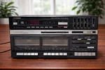 Vintage Fisher MC-723BK Stereo System Turntable Dual Cassette Am/fm Eq Works. Fixed Price $109.99.