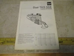 Vtg Dual Tks 55E Turntable Ortofon Operating Instructions Specs Cartridge. Fixed Price $9.95.