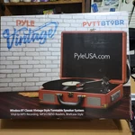 Pyle Classic Vintage Style Turntable System PVTTBT9BR. Fixed Price $57.00.