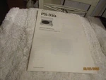 Vintage Sony Stereo Turntable PS-333 Operating Instructions Owners Manual 1979. Fixed Price $12.99.