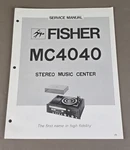 Fisher MC4040 Service Manual D-3218. Fixed Price $54.95.