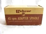 Vintage Webcor 45 Rpm Record Adapter With Instructions 1-S. Fixed Price $24.99.