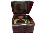 Vintage Mcm Rca Victor Portable Industrial Bakelite Record Player Model 45-EY-3. Fixed Price $99.00.