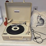 Working General Electric Solid State Automatic Portable Record Player Turntable. Fixed Price $100.00.