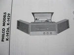 Philco K-1426 & K-1429 Phonograph Photofact. Fixed Price $6.50.