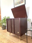 Vintage Emerson Stereo Console Tube Record Player 50S 60S Restored By Jimmy. Fixed Price $3200.00.