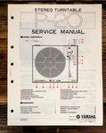 Yamaha P-20 Record Player / Turntable Service Manual *original*. Fixed Price $24.97.