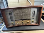 Vintage Emerson Model 908 Tube Radio Am/fm Phono Tested & Working. Fixed Price $170.00.