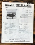 Sharp RP-101 -101X Record Player / Turntable Service Manual *original*. Fixed Price $19.97.