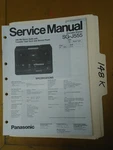 Panasonic SG-J555 Service Manual Original Repair Book Stereo Boombox Turntable. Fixed Price $32.50.