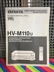 Original Aiwa HV-M110U Video Cassette Recorder Owners Manual Vhs Player Vcr. Fixed Price $6.99.