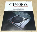 Vtg Original Onkyo CP-1010A Automatic Return Turntable Bi Fold Brochure Sales Ad. Fixed Price $24.95.