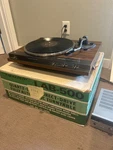 Realistic LAB-500 Automatic Turntable Walnut Veneer + Original Box Working. Fixed Price $400.00.