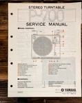 Yamaha P-700 Record Player / Turntable Service Manual *original*. Fixed Price $29.97.