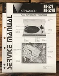 Kenwood KD-52FB Record Player / Turntable Service Manual *original*. Fixed Price $14.97.