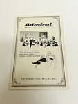 Admiral Phonograph Operating Manual YS8250 AYS8260 AYS8270 AYS8280. Fixed Price $12.95.