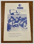 General Electric Phonograph Service Manual 1960S Record Player Info. Fixed Price $7.80.