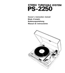 Sony PS-2250 Turntable Owners Manual. Fixed Price $22.24.